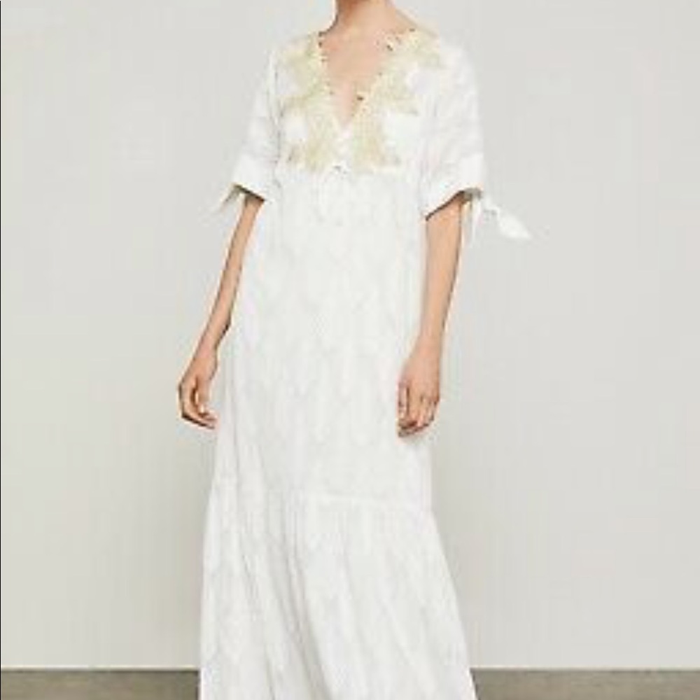 BCBGMaxazria Alysa Embroidered Maxi Dress